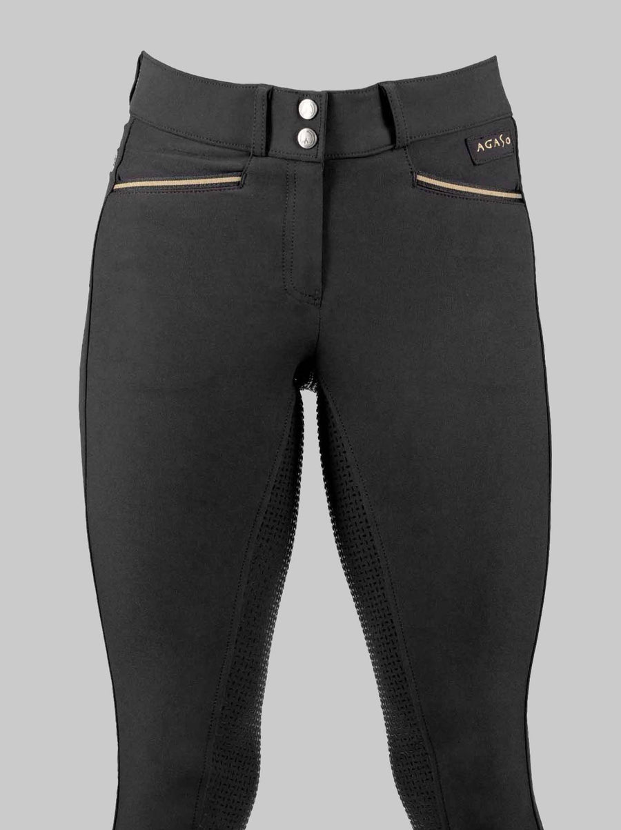 Winter Fleece Lined Breeches Full seat - Black