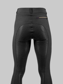 Winter Fleece Lined Breeches Full seat - Black view 5