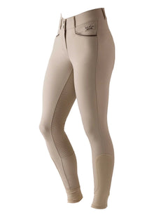 Winter Fleece Lined Breeches - Beige (Full Seat) view 6