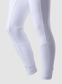 Winter Fleece Lined Breeches Knee grip- White view 7