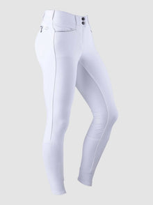 Winter Fleece Lined Breeches Knee grip- White view 6
