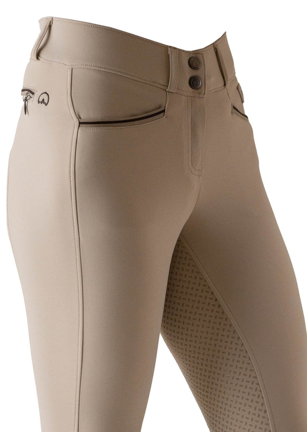 Winter Fleece Lined Breeches - Beige (Full Seat)