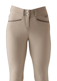 Winter Fleece Lined Breeches - Beige (knee grip) view 3